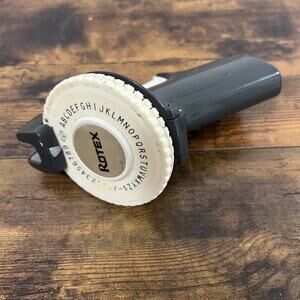 Rotex Label Maker Beige Handheld Vintage 60’s NOT TESTED for Parts Only